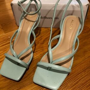 Aldo Light Green Strappy Sandals